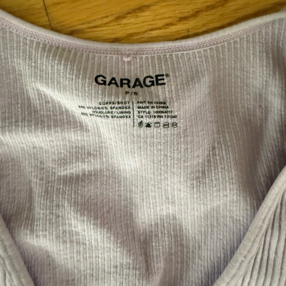 Garage Lavender Ribbed Tank Top - Picture 3 of 3